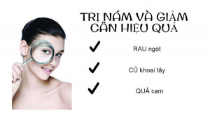 Ba loại rau củ trị nám hiệu quả bất ngờ